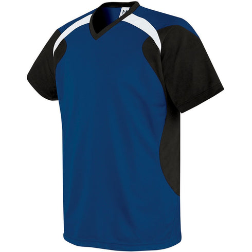 Russell Athletic Youth Tempest Soccer Jersey (322711-C), Color 'NavyBlack/White'
